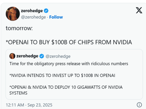 98策略 华尔街热议“AI闭环”：看多者“压制ASIC，英伟达长牛”，看空者“给客户贷款，和当年思科一样”